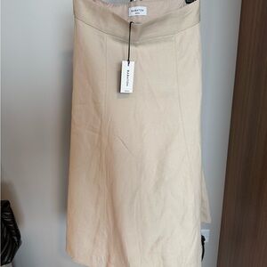 NWT Aritzia Babaton Tan A-Line Skirt